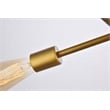 Living District Axel 6-Light Metal Pendant in Brass & Clear Finish