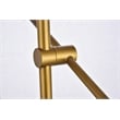 Living District Axel 6-Light Metal Pendant in Brass & Clear Finish