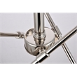 Living District Axel 6-Light Metal Pendant in Polished Nickel