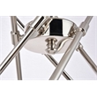 Living District Axel 10-Light Metal Pendant in Polished Nickel
