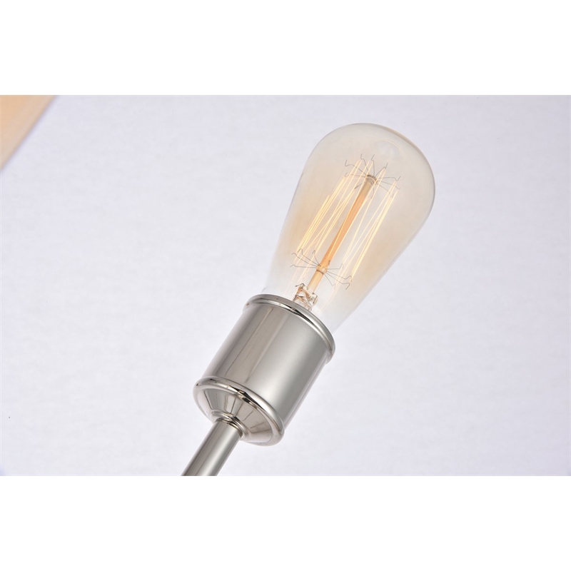 Living District Axel 10-Light Metal Pendant in Polished Nickel