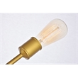 Living District Axel 10-Light Metal Pendant in Brass and Clear
