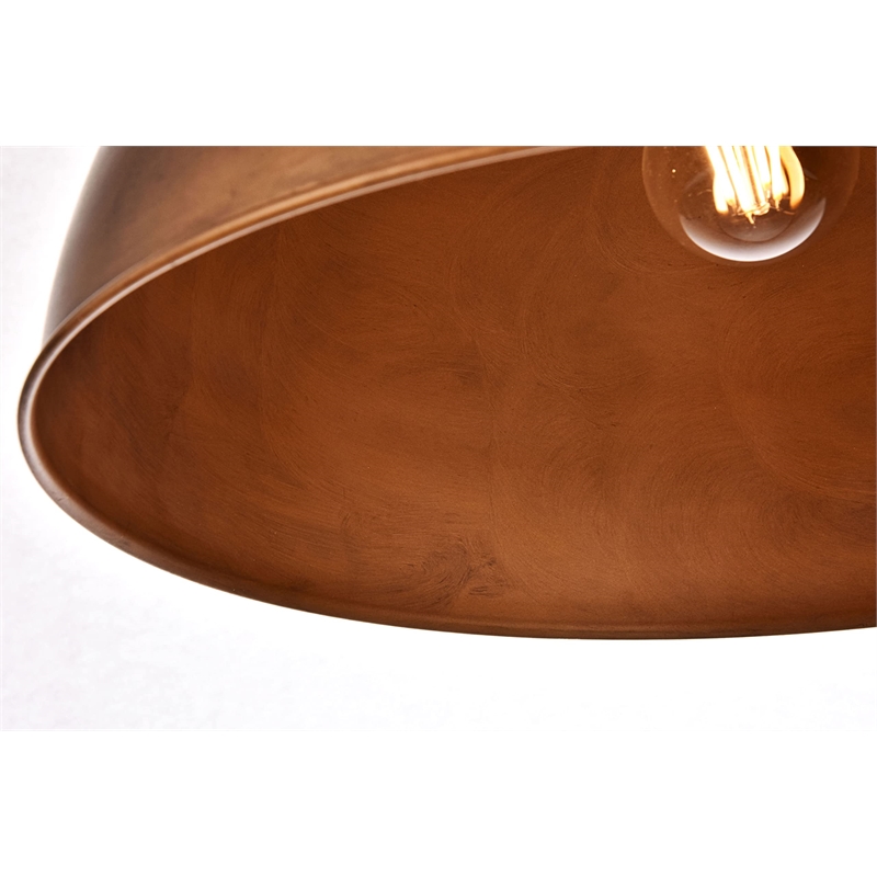 Living District Merce 1-Light Transitional Metal Pendant in Black