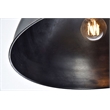 Living District Merce 1-Light Transitional Metal Pendant in Black