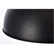 Living District Merce 1-Light Transitional Metal Pendant in Vintage Black