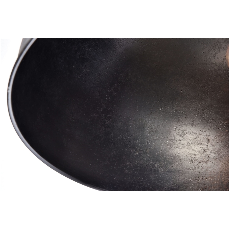 Living District Merce 1-Light Transitional Metal Pendant in Manual Brass