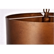 Living District Miro 1-Light Transitional Metal Pendant in Vintage Black
