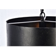 Living District Miro 1-Light Transitional Metal Pendant in Vintage Black