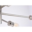 Living District Axel 5-Light Metal Wall Sconce in Polished Nickel