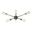 Living District Axel 5-Light Metal Wall Sconce in Polished Nickel