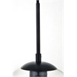Living District Baxter 1-Light Metal & Glass Pendant in Black/Clear
