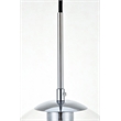 Living District Baxter 1-Light Metal & Glass Pendant in Chrome/Clear