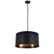 Living District Miro 3-Light Transitional Metal Pendant in Vintage Black