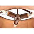 Living District Miro 3-Light Transitional Metal Pendant in Manual Brass