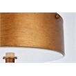 Living District Hazen 2-Light Metal Flush Mount in Vintage Gold/Frosted White