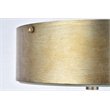 Living District Hazen 2-Light Metal Flush Mount in Vintage Silver/Frosted White