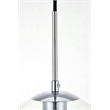 Living District Baxter 3-Light Metal Pendant in Chrome/Clear Finish