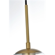 Living District Baxter 3-Light Metal Pendant in Chrome/Clear Finish