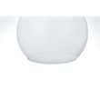Living District Baxter 1-Light Metal Flush Mount in Brass and White