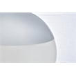 Living District Eclipse 1-Light Metal & Glass Pendant in Chrome/Frosted White
