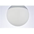Living District Eclipse 1-Light Metal & Glass Pendant in Chrome/Frosted White