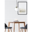 Living District Baxter 1-Light Metal Pendant - Brass and Clear Finish
