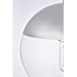 Living District Eclipse 1-Light Metal Pendant & Glass in Chrome/Clear