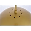 Living District Eclipse 1-Light & Glass Metal Pendant in Brass/White
