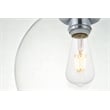 Living District Baxter 3-Light Metal Pendant in Brass and Clear Finish