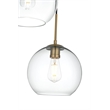Living District Baxter 3-Light Metal Pendant in Chrome & Clear Finish