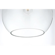 Living District Baxter 1-Light Metal Pendant in Brass & Clear Finish