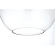 Living District Baxter 1-Light Metal Pendant in Chrome & Clear