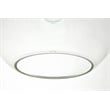 Living District Baxter 1-Light Metal Pendant in Chrome & Clear