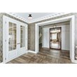 Living District Eclipse 1-Light Glass & Metal Flush Mount in Black/Frosted White