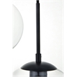 Living District Baxter 5-Light Metal & Glass Pendant in Black/Clear
