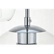 Living District Baxter 5-Light & Glass Metal Pendant in Chrome/Clear