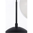 Living District Eclipse 5-Light Metal & Glass Pendant in Black/Frosted White
