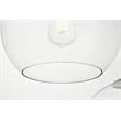 Living District Baxter 7-Light Metal & Glass Pendant in Brass/Clear