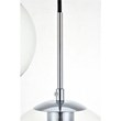 Living District Baxter 7-Light Metal & Glass Pendant in Chrome/Clear