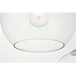 Living District Baxter 3-Light Metal & Glass Pendant in Brass/Clear