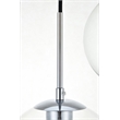 Living District Baxter 3-Light Metal & Glass Pendant in Chrome/Clear