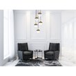 Living District Eclipse 5-Light Metal & Glass Pendant in Brass/Clear