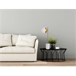 Living District Eclipse 1-Light Metal Table Lamp in Brass and Frosted White