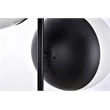 Living District Eclipse 2-Light Metal & Glass Pendant in Black/Frosted White