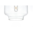 Living District Ashwell 1-Light Metal Pendant in Black and Clear Finish