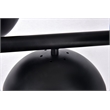 Living District Eclipse 7-Light Metal & Glass Pendant in Black/Clear
