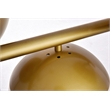 Living District Eclipse 7-Light Metal & Glass Pendant in Brass/Frosted White