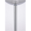 Living District Eclipse 1-Light Metal & Glass Floor Lamp in Chrome/Clear