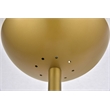Living District Eclipse 1-Light Metal & Glass Floor Lamp in Brass/Frosted White