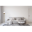 Living District Eclipse 1-Light Metal & Glass Floor Lamp in Brass/Clear